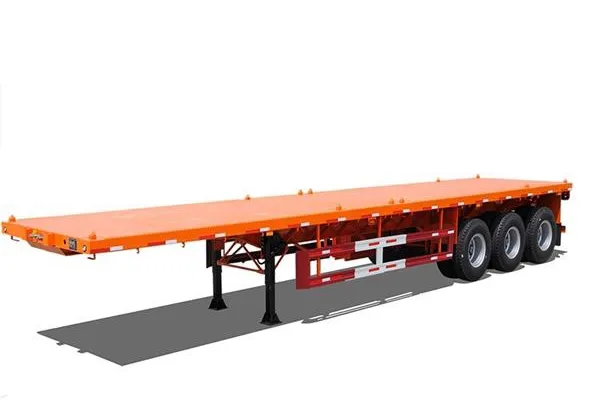 Trailer Tempat Tidur Datar 3 Gandar