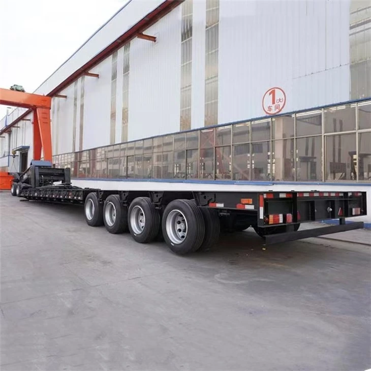 Trailer Lowboy Gooseneck 100T yang Dapat Dilepas